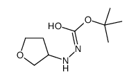 tert-butyl 2-(tetrahydrofuran-3-yl)hydrazinecarboxylate结构式