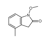 1-methoxy-4-methylindolin-2-one结构式