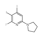 2-Fluoro-3,4-diiodo-6-(pyrrolidin-1-yl)pyridine图片