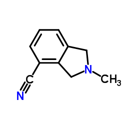 2-Methyl-4-isoindolinecarbonitrile Structure