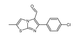 6-(4-CHLOROPHENYL)-2-METHYLIMIDAZO[2,1-B]THIAZOLE-5-CARBOXALDEHYDE结构式