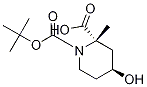 (2S,4S)-1-tert-butyl 2-methyl-4-hydroxypiperidine-1,2-dicarboxylate结构式