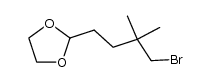 2-(4-Bromo-3,3-dimethylbutyl)-1,3-dioxolane结构式