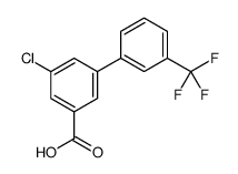 3-chloro-5-[3-(trifluoromethyl)phenyl]benzoic acid结构式