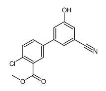 methyl 2-chloro-5-(3-cyano-5-hydroxyphenyl)benzoate结构式