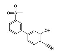 2-hydroxy-4-(3-methylsulfonylphenyl)benzonitrile Structure