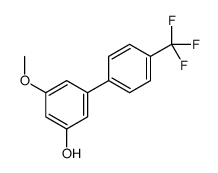 3-methoxy-5-[4-(trifluoromethyl)phenyl]phenol结构式