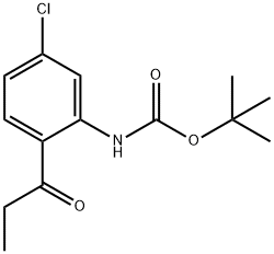 (5-Chloro-2-propionyl-phenyl)-carbamic acid tert-butyl ester Structure