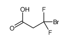 Propanoic acid, 3-bromo-3,3-difluoro- structure