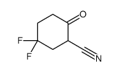 5,5-difluoro-2-oxocyclohexane-1-carbonitrile Structure