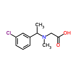 N-[1-(3-Chlorophenyl)ethyl]-N-methylglycine Structure
