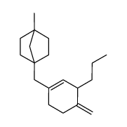 1-methyl-4-((4-methylene-3-propylcyclohex-1-en-1-yl)methyl)bicyclo[2.2.1]heptane Structure