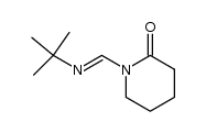 1-((tert-butylimino)methyl)piperidin-2-one Structure