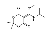 5-((isopropylamino)(methylthio)methylene)-2,2-dimethyl-1,3-dioxane-4,6-dione Structure