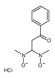 3,3-bis[methyl(oxido)amino]-1-phenylpropan-1-one,hydrochloride Structure