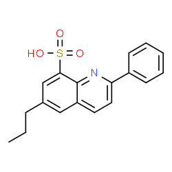 8-Quinolinesulfonic acid,2-phenyl-6-propyl-结构式