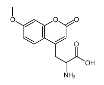 2-amino-3-(7-methoxy-4-coumaryl)propionic acid结构式