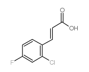 2-Chloro-4-fluoroCinnamicacid Structure