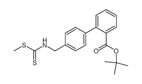 methyl N-[[2'-(t-Butoxycarbonyl)biphenyl-4-yl]methyl]dithiocarbamate Structure