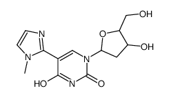 1-[4-hydroxy-5-(hydroxymethyl)oxolan-2-yl]-5-(1-methylimidazol-2-yl)pyrimidine-2,4-dione Structure