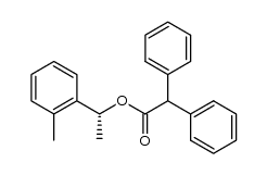 (R)-1-(2-methylphenyl)ethyl diphenylacetate结构式