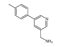 (5-p-tolylpyridin-3-yl)methanamine结构式