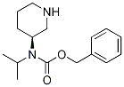 Isopropyl-(S)-piperidin-3-yl-carbaMic acid benzyl ester结构式