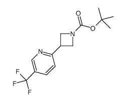 tert-butyl 3-[5-(trifluoromethyl)pyridin-2-yl]azetidine-1-carboxylate Structure