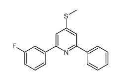 2-(3-fluorophenyl)-4-methylsulfanyl-6-phenylpyridine结构式