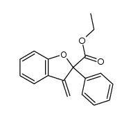 Ethyl 3-methylene-2-phenyl-2,3-dihydro-2-benzofurancarboxylate结构式