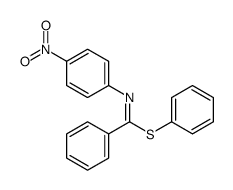 phenyl N-(4-nitrophenyl)benzenecarboximidothioate结构式