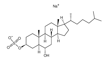 6-hydroxycholestan-3-yl sulfate Structure