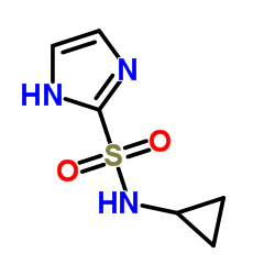 N-Cyclopropyl-1H-imidazole-2-sulfonamide结构式