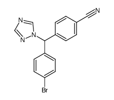 4-((4-bromophenyl)(1H-1,2,4-triazol-1-yl)methyl)benzonitrile Structure