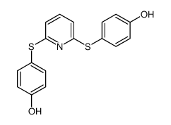 4-[6-(4-hydroxyphenyl)sulfanylpyridin-2-yl]sulfanylphenol Structure