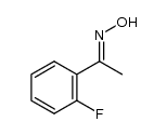 (E)-1-(2-fluorophenyl)ethanone oxime结构式