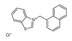 3-(naphthalen-1-ylmethyl)-1,3-benzothiazol-3-ium,chloride Structure