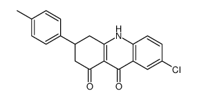 7-Chloro-3-(4-methylphenyl)-3,4-dihydro-1,9(2H,10H)-acridinedione结构式