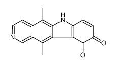 5,11-dimethyl-6H-pyrido[4,3-b]carbazole-9,10-dione结构式