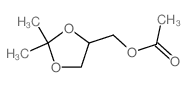 (2,2-dimethyl-1,3-dioxolan-4-yl)methyl acetate结构式