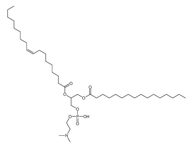 (R)-1-[[(hexadecanoyl)oxy]methyl]-4-hydroxy-8-methyl-3,5-dioxa-8-aza-4-phosphanon-1-yl oleate P-oxide Structure
