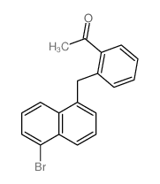 Ethanone,1-[2-[(5-bromo-1-naphthalenyl)methyl]phenyl]-结构式