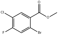 2-Bromo-5-chloro-4-fluoro-benzoic acid methyl ester Structure