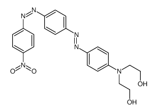 2-[N-(2-hydroxyethyl)-4-[[4-[(4-nitrophenyl)diazenyl]phenyl]diazenyl]anilino]ethanol结构式