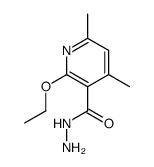 3-Pyridinecarboxylicacid,2-ethoxy-4,6-dimethyl-,hydrazide(9CI) structure