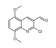 2-CHLORO-5,8-DIMETHOXY-QUINOLINE-3-CARBALDEHYDE Structure