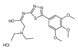 2-(diethylamino)-N-[5-(3,4,5-trimethoxyphenyl)-1,3,4-thiadiazol-2-yl]acetamide,hydrochloride结构式