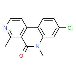 8-chloro-4,6-dimethyl-5H,6H-benzo[c]2,7-naphthyridin-5-one结构式
