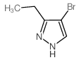 4-溴-3-乙基-1H-吡唑结构式