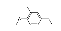 1-ethyl-4-(ethylthio)-3-methylbenzene Structure